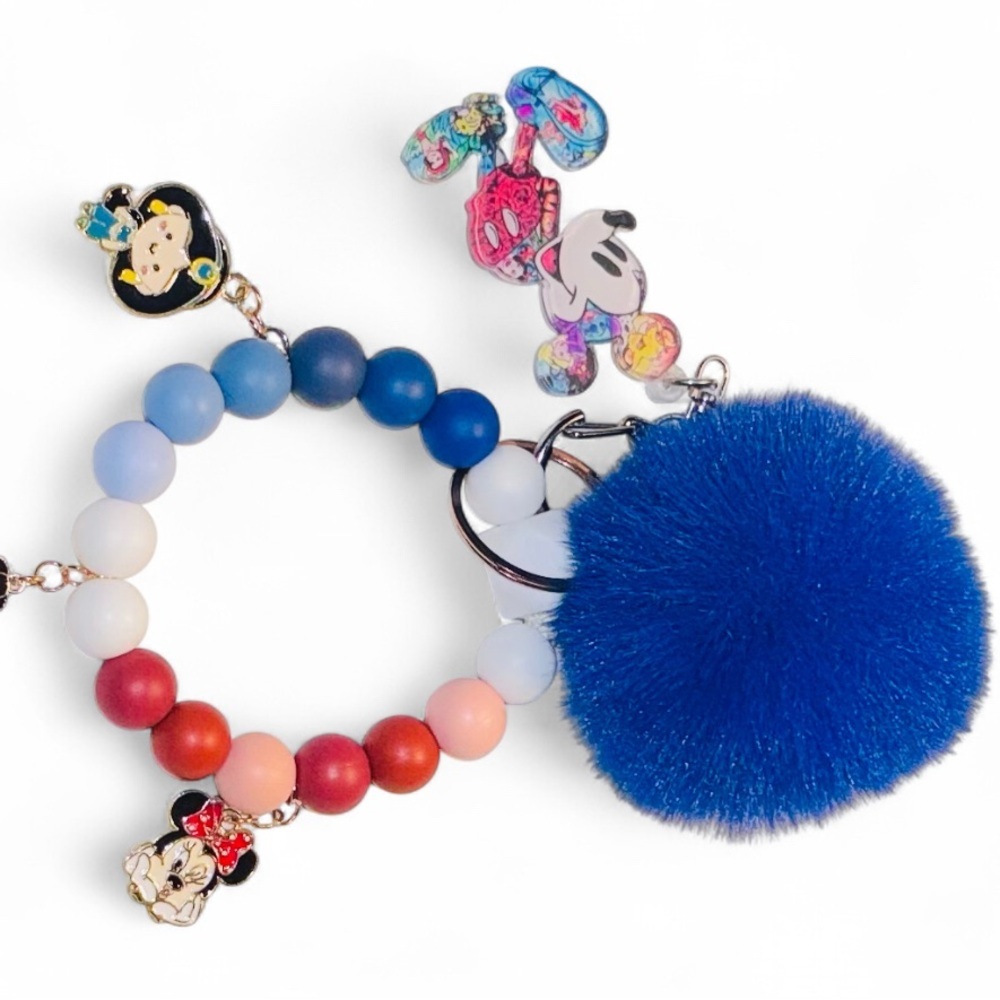 100 Years of Mickey (6th Edition) Women’s Silicone Beaded Keychain - Picture 4 of 7
